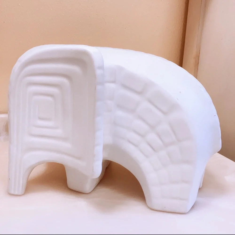 JONATHAN ADLER Menagerie Very Large Lucky ELEPHANT Sculpture - Stoneware